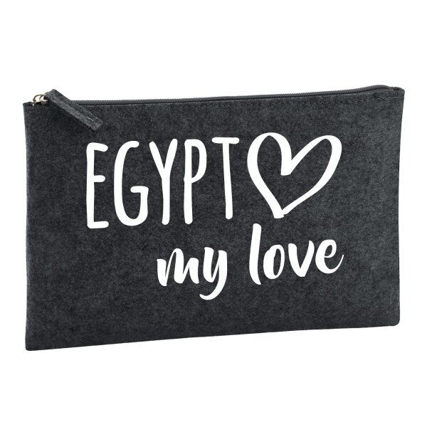 Kulturbeutel Egypt my love 1 Liter Charcoal