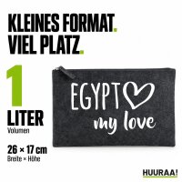 Kulturbeutel Egypt my love 1 Liter Charcoal