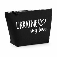 Kulturbeutel Ukraine my love 1 Liter Charcoal