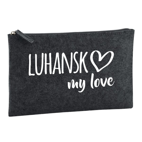 Kulturbeutel Luhansk my love 1 Liter Charcoal