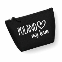 Kulturbeutel Poland my love 1 Liter Charcoal