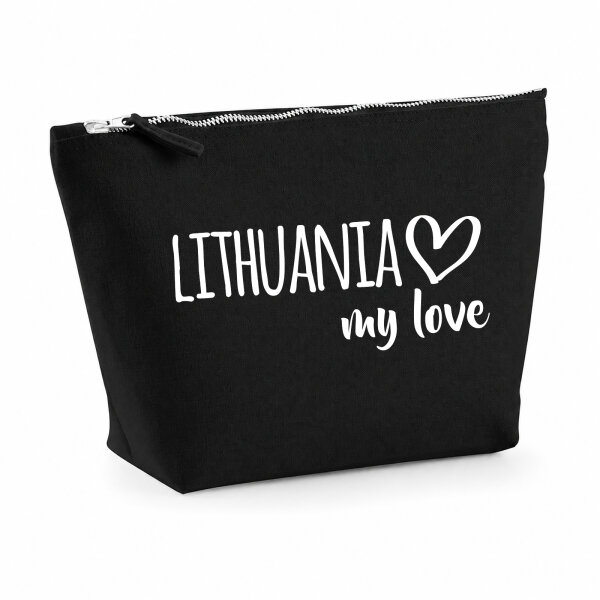 Kulturbeutel Lithuania my love 1 Liter Charcoal
