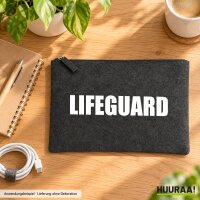 Kulturbeutel Lifeguard Schriftzug 1 Liter Charcoal