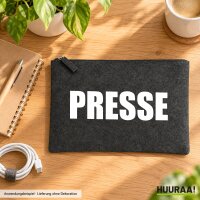 Kulturbeutel Presse Schriftzug 1 Liter Charcoal