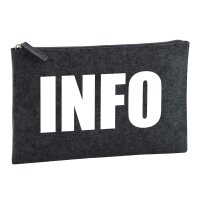 Kulturbeutel Info Symbol 1 Liter Charcoal