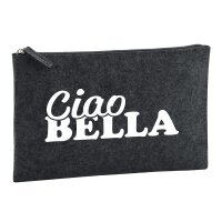 Kulturbeutel Ciao Bella Italien 1 Liter Charcoal