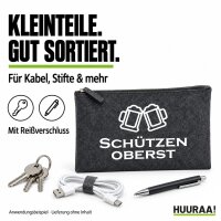 Kulturbeutel Schützenoberst Schützenfest 1 Liter Charcoal