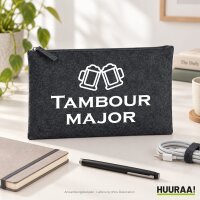 Kulturbeutel Tambourmajor Schützenfest 1 Liter Charcoal
