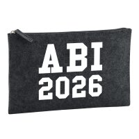 Kulturbeutel ABI 2026 Abitur 1 Liter Charcoal