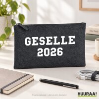 Kulturbeutel Geselle 2026 Ausbildung 1 Liter Charcoal
