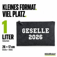 Kulturbeutel Geselle 2026 Ausbildung 1 Liter Charcoal
