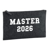 Kulturbeutel Master 2026 Abschluss 1 Liter Charcoal