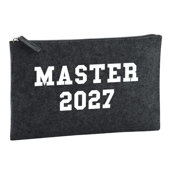 Kulturbeutel Master 2027 Abschluss 1 Liter Charcoal