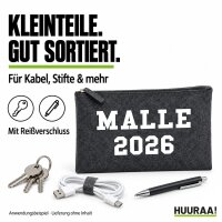 Kulturbeutel Malle 2026 Mallorca 1 Liter Charcoal