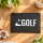 Kulturbeutel Golf Schriftzug 1 Liter Charcoal