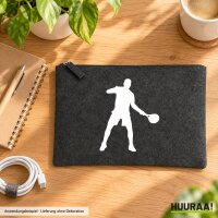 Kulturbeutel Tennis Silhouette 1 Liter Charcoal