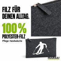 Kulturbeutel Skifahren Silhouette 1 Liter Charcoal