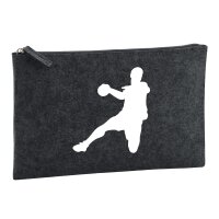 Kulturbeutel Handball Silhouette 1 Liter Charcoal