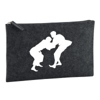 Kulturbeutel Judo Silhouette 1 Liter Charcoal