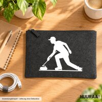 Kulturbeutel Curling Silhouette 1 Liter Charcoal