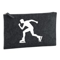 Kulturbeutel Inline Skating Silhouette 1 Liter Charcoal