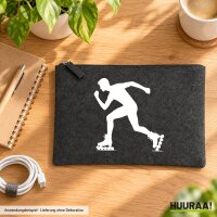 Kulturbeutel Inline Skating Silhouette 1 Liter Charcoal