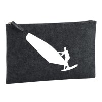 Kulturbeutel Windsurfen Silhouette 1 Liter Charcoal