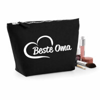 Kulturbeutel Beste Oma Herz 1 Liter Charcoal