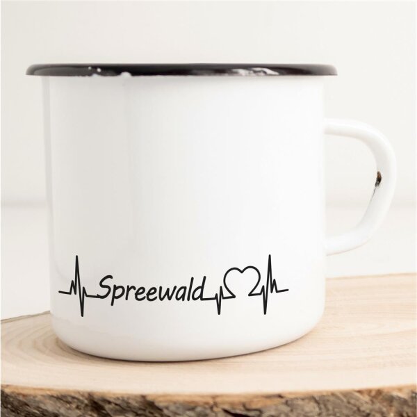 Emaille Tasse Spreewald Vintage 300ml