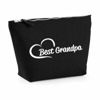 Kulturbeutel Best Grandpa Heart 1 Liter Charcoal