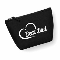 Kulturbeutel Best Dad Heart 1 Liter Charcoal