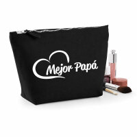 Kulturbeutel Mejor Papá Corazón 1 Liter Charcoal