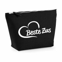 Kulturbeutel Beste Zus Hart 1 Liter Charcoal