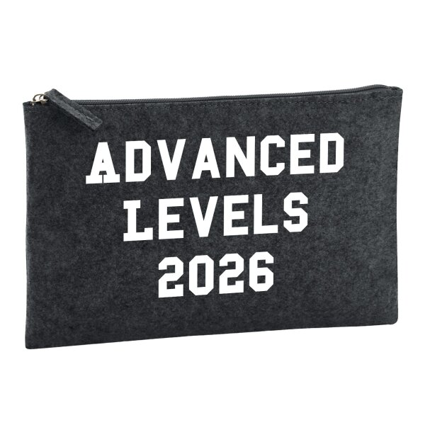 Kulturbeutel Advanced Levels 2026 Abschluss Großbritannien 1 Liter Charcoal