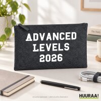 Kulturbeutel Advanced Levels 2026 Abschluss Großbritannien 1 Liter Charcoal