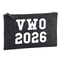 Kulturbeutel VWO 2026 Abschluss Niederlande 1 Liter Charcoal