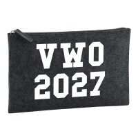 Kulturbeutel VWO 2027 Abschluss Niederlande 1 Liter Charcoal