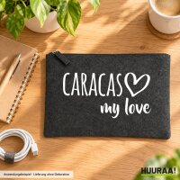 Kulturbeutel Caracas my love 1 Liter Charcoal