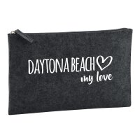 Kulturbeutel Daytona Beach my love 1 Liter Charcoal