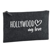 Kulturbeutel Hollywood my love 1 Liter Charcoal