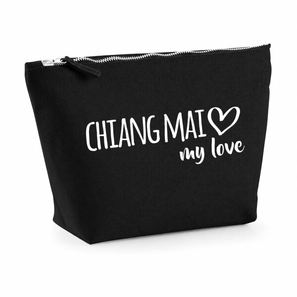 Kulturbeutel Chiang Mai my love 1 Liter Charcoal