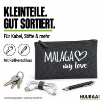 Kulturbeutel Malaga my love 1 Liter Charcoal
