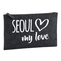 Kulturbeutel Seoul my love 1 Liter Charcoal