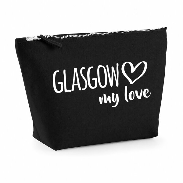 Kulturbeutel Glasgow my love 1 Liter Charcoal