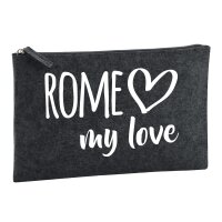 Kulturbeutel Rome my love 1 Liter Charcoal
