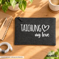 Kulturbeutel Taichung my love 1 Liter Charcoal