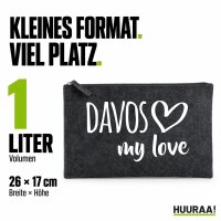 Kulturbeutel Davos my love 1 Liter Charcoal