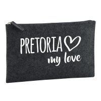 Kulturbeutel Pretoria my love 1 Liter Charcoal