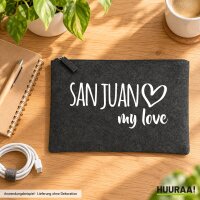 Kulturbeutel San Juan my love 1 Liter Charcoal