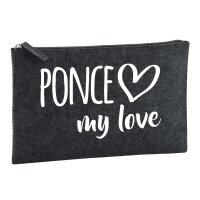 Kulturbeutel Ponce my love 1 Liter Charcoal